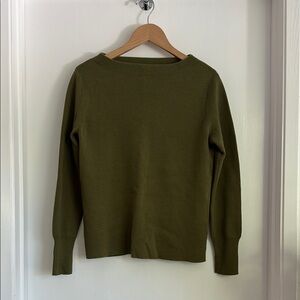 J. Crew Merino Cotton Subtle Boatneck Sweater